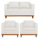 Kit Sofa 2 Lugares e 2 Poltronas Europa Bouclé - Doce Sonho Móveis