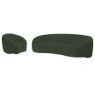 Kit Sofá 3 Lugares 180cm e Poltrona Orgânica Luxo Recepção Amore Linho - Amarena Móveis Kit Sofá 3 Lugares 180cm e Poltrona Orgânica Luxo Recepção Amore Linho - Amarena Móveis