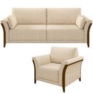 Kit Sofá 3 Lugares 222 Com Poltrona M03 Linho Bege