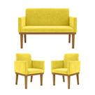KIT Sofá com Base Reforçada + 2 Poltronas Sala de Estar KIT Sofá com Base Reforçada + 2 Poltronas Sala de Estar