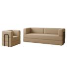 Kit Sofá e Poltrona na Caixa Modular Dubai Para a Sala