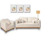 Kit Sofá Living Beny 1,40m com Poltrona.