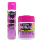 Kit Soft Beauty Desliza Cabeleira Shampoo 300ml Máscara 400g