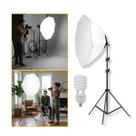 Kit Softbox Octogonal 70cm com Tripé de Iluminação 1,9m e Lâmpada 150W - 220V