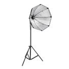 Kit Softbox Octogonal para estúdio 60cm + Bolsa + Tripé 2m
