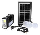 Kit Solar Recarregável com Lanterna Power Bank e Lâmpadas para Emergência