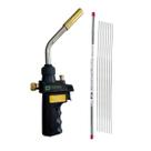 Kit Solda Alumínio Maçarico + 8 Varetas Com Fluxo Zincaflux