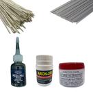 Kit Solda Refrigeração Solda Fria Megapro Fluxos Varetas