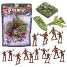 Kit Soldadinhos de Brinquedo 60 Peças com Acessórios Militares - Castela