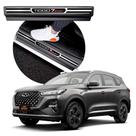 Kit Soleira Aço Escovado NP - Protetor Premium 7X Sport