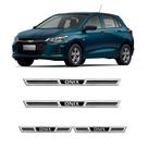 Kit Soleira Aço Escovado Np - Protetor Premium Onix 2020 a 2024