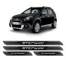 Kit Soleira Da Porta Diamante Sandero Stepway 2012 Resinada Kit Soleira Da Porta Diamante Sandero Stepway 2012 Resinada