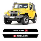Kit Soleira Da Porta Troller T4 2005/2017 Preto Resinado