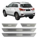 Kit soleira de porta aço inox escovado mitsubishi asx