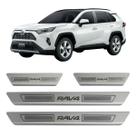 Kit soleira de porta aço inox escovado rav4 todos anos Kit soleira de porta aço inox escovado rav4 todos anos