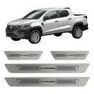 Kit soleira de porta aço inox escovado strada novo Kit soleira de porta aço inox escovado strada novo