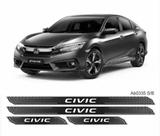 Kit Soleira Diamante Civic G10 2016 / 2018 Cromado Resinado Kit Soleira Diamante Civic G10 2016 / 2018 Cromado Resinado