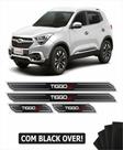 Kit Soleira Diamante Cromado-Chery Tiggo 5x Com Black Over
