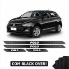 Kit Soleira Diamante Cromado Polo 2017/2020 Com Black Over