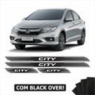 Kit Soleira Diamante Honda City 2015 2019 Com Black Over SL306 Kit Soleira Diamante Honda City 2015 2019 Com Black Over SL306