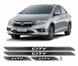 Kit Soleira Diamante Honda City 2015/2019 Cromado Resinado