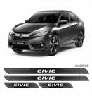 Kit Soleira Diamante Honda Civic G10 16/18 Cromado Resinado Kit Soleira Diamante Honda Civic G10 16/18 Cromado Resinado