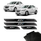 Kit Soleira Diamante Onix Prisma Joy Com Protetor de Porta