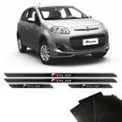 Kit Soleira Diamante Palio Novo 2012/2017 E Protetor De Porta