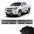 Kit Soleira Diamante S10 2012 À 2019 Com Protetor De Porta Kit Soleira Diamante S10 2012 À 2019 Com Protetor De Porta