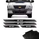 Kit Soleira Diamante S10 Até 2011 Com Protetor De Porta