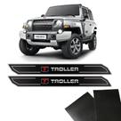 Kit Soleira Diamante Troller T4 2017 Com Protetor De Porta