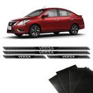 Kit Soleira Diamante Versa 2012 A 2019 Com Protetor De Porta