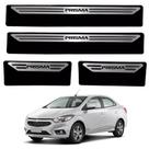 Kit Soleira Em Aço Inox Baixo Relevo Chevrolet Prisma 2013/. 2019