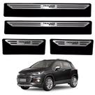 Kit Soleira Em Aço Inox Baixo Relevo Chevrolet Tracker turbo todos os anos