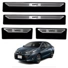 Kit Soleira Em Aço Inox Baixo Relevo Toyota Yaris todos os anos