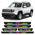 Kit Soleira Holográfica Jeep Renegade Portas E Porta Malas