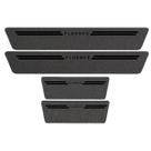 Kit Soleira Protetora Porta Premium Black PVC - Fluence