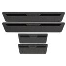 Kit Soleira Protetora Porta Premium Black PVC - Gladiator