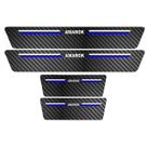 Kit Soleira Protetora Porta Premium Blue Carbono - Amarok