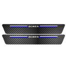 Kit Soleira Protetora Porta Premium Blue Carbono Boxer 2 PT