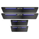 Kit Soleira Protetora Porta Premium Blue Carbono - Captur Kit Soleira Protetora Porta Premium Blue Carbono - Captur