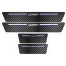 Kit Soleira Protetora Porta Premium Blue Carbono - Corsa Kit Soleira Protetora Porta Premium Blue Carbono - Corsa