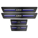 Kit Soleira Protetora Porta Premium Blue Carbono - CR-V