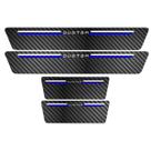 Kit Soleira Protetora Porta Premium Blue Carbono - Duster