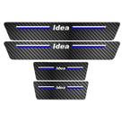 Kit Soleira Protetora Porta Premium Blue Carbono - Idea