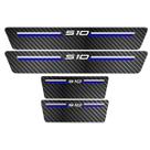 Kit Soleira Protetora Porta Premium Blue Carbono - S10