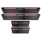 Kit Soleira Protetora Porta Premium Red Carbono - Argo Kit Soleira Protetora Porta Premium Red Carbono - Argo