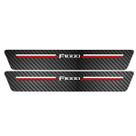 Kit Soleira Protetora Porta Premium Red Carbono F100 2 PT