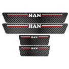 Kit Soleira Protetora Porta Premium Red Carbono Han 24 25