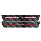 Kit Soleira Protetora Porta Premium Red Carbono - Scudo Kit Soleira Protetora Porta Premium Red Carbono - Scudo